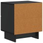 vidaXL Κομοδίνο Μαύρο 43 x 34,5 x 47,5 εκ Επεξεργασμένο Ξύλο