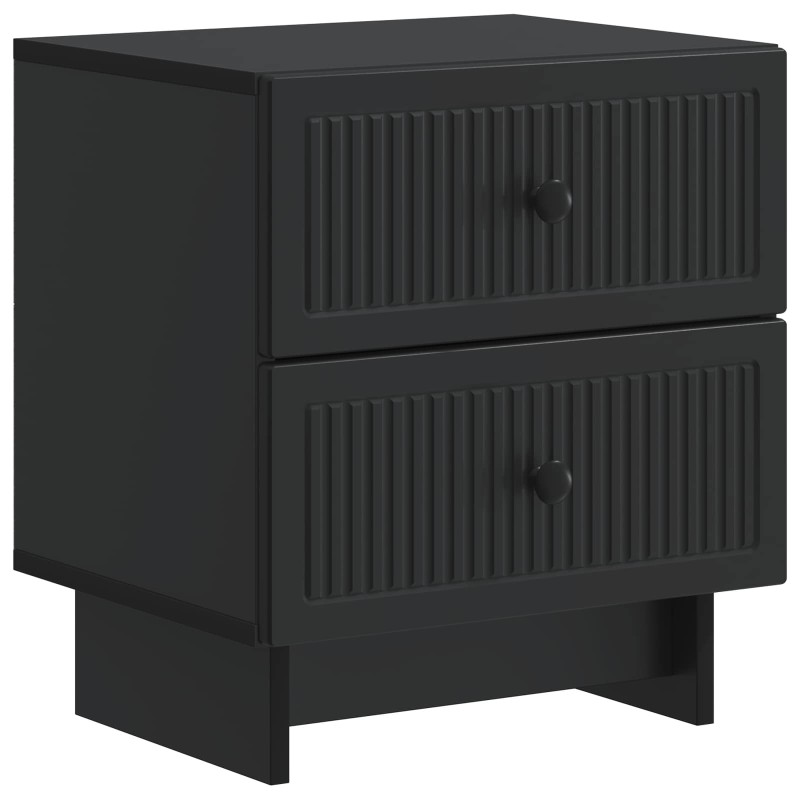 vidaXL Κομοδίνο Μαύρο 43 x 34,5 x 47,5 εκ Επεξεργασμένο Ξύλο