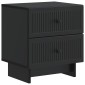 vidaXL Κομοδίνο Μαύρο 43 x 34,5 x 47,5 εκ Επεξεργασμένο Ξύλο