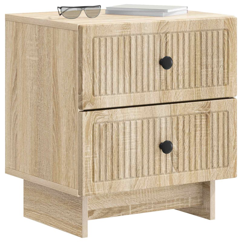 vidaXL Κομοδίνο 2 τμχ. Sonoma Δρυς 43 x 34,5 x 47,5 εκ