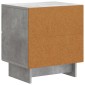 vidaXL Κομοδίνο 2 τμχ. Γκρι Σκυροδέματος 43 x 34,5 x 47,5 εκ