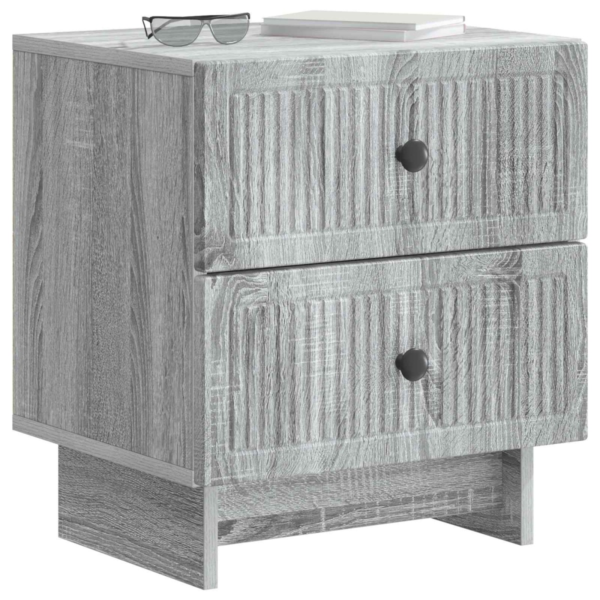 vidaXL Κομοδίνο Γκρι Sonoma 43 x 34,5 x 47,5 εκ Επεξεργασμένο Ξύλο