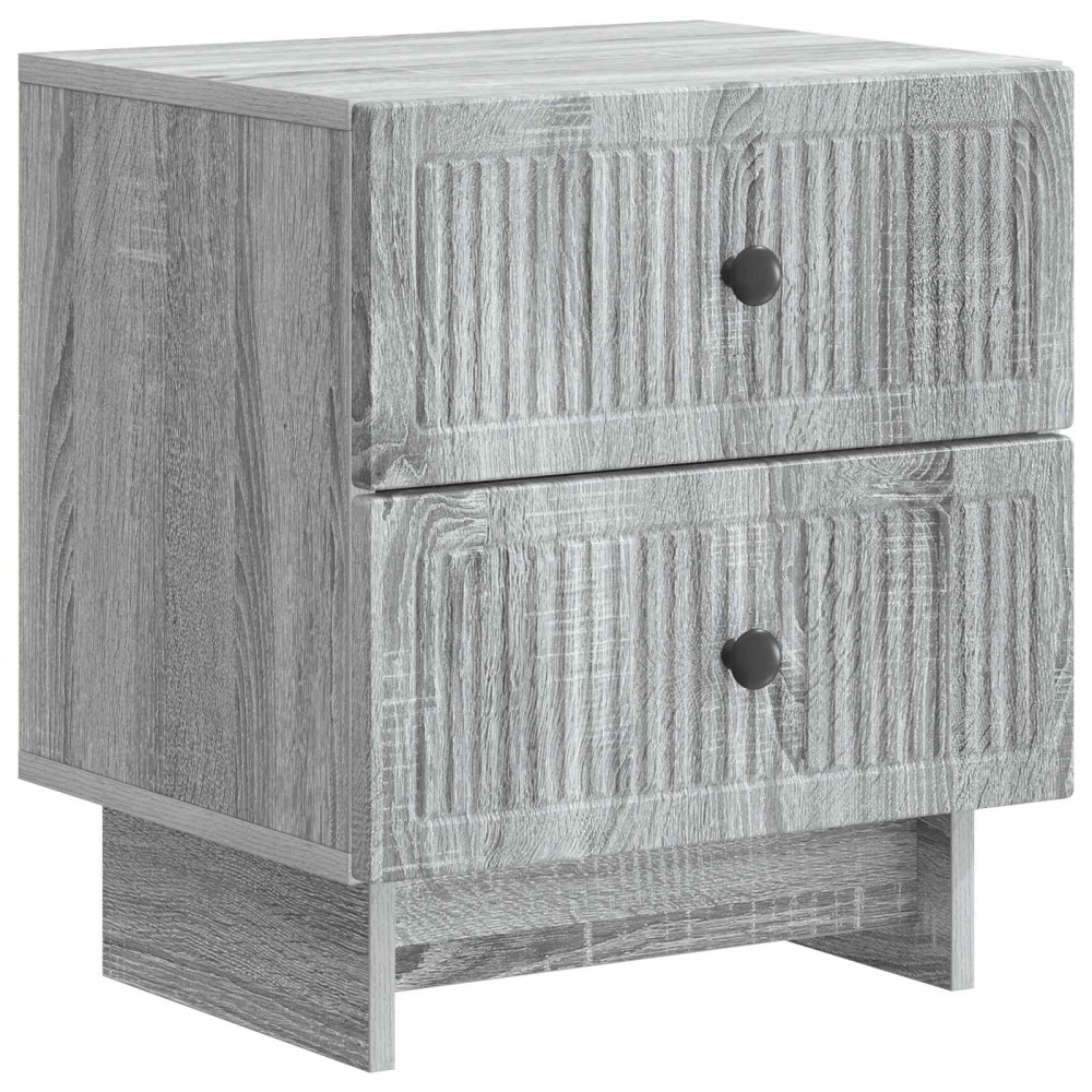 vidaXL Κομοδίνο Γκρι Sonoma 43 x 34,5 x 47,5 εκ Επεξεργασμένο Ξύλο