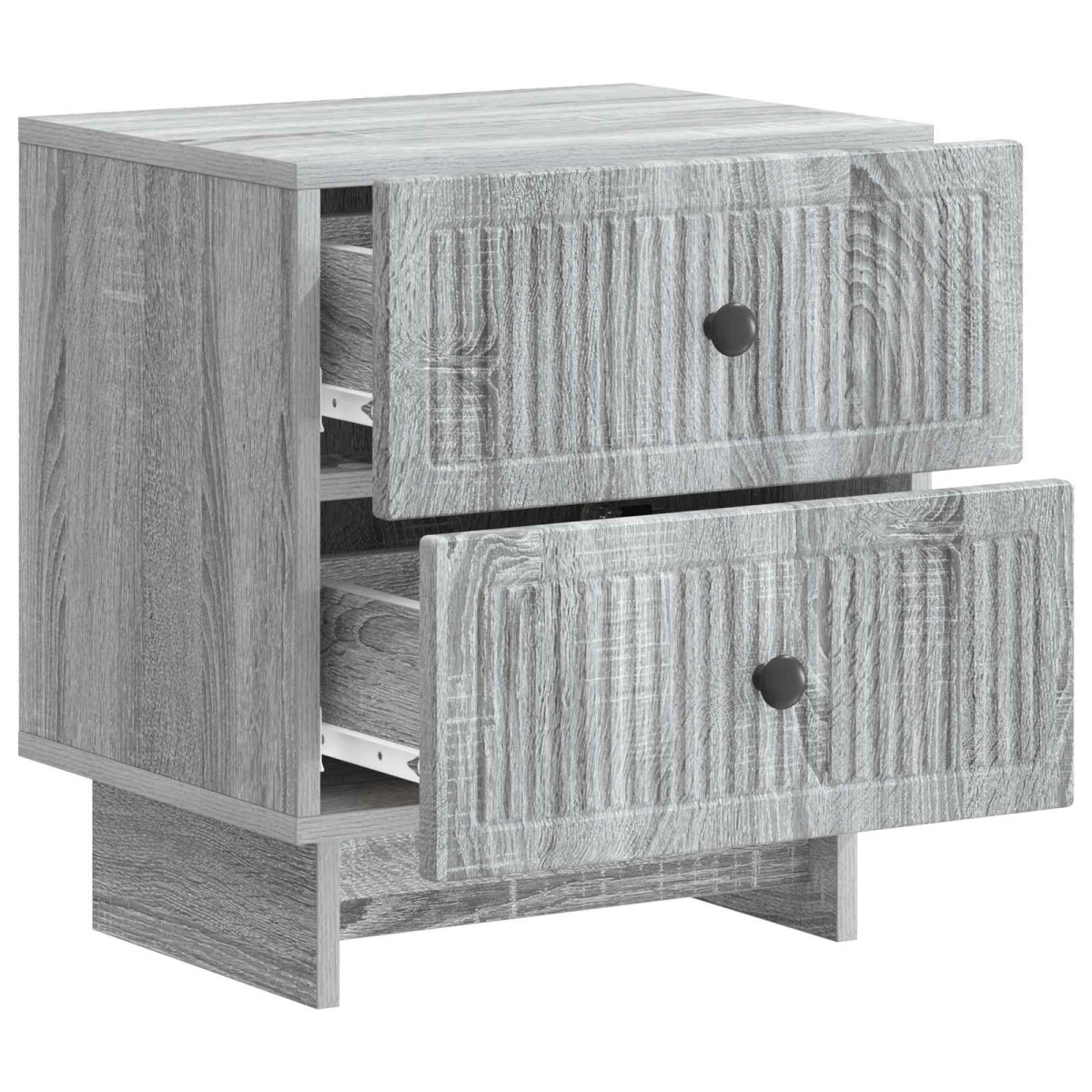 vidaXL Κομοδίνο Γκρι Sonoma 43 x 34,5 x 47,5 εκ Επεξεργασμένο Ξύλο
