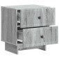 vidaXL Κομοδίνο Γκρι Sonoma 43 x 34,5 x 47,5 εκ Επεξεργασμένο Ξύλο