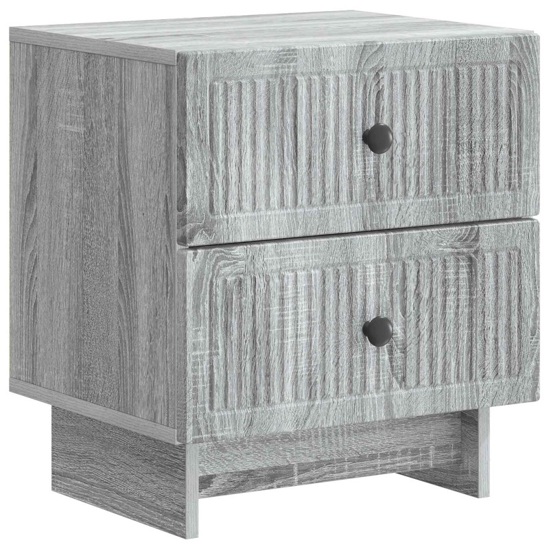 vidaXL Κομοδίνο Γκρι Sonoma 43 x 34,5 x 47,5 εκ Επεξεργασμένο Ξύλο