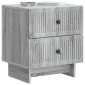 vidaXL Κομοδίνο 2 τμχ. Γκρι Sonoma 43 x 34,5 x 47,5 εκ