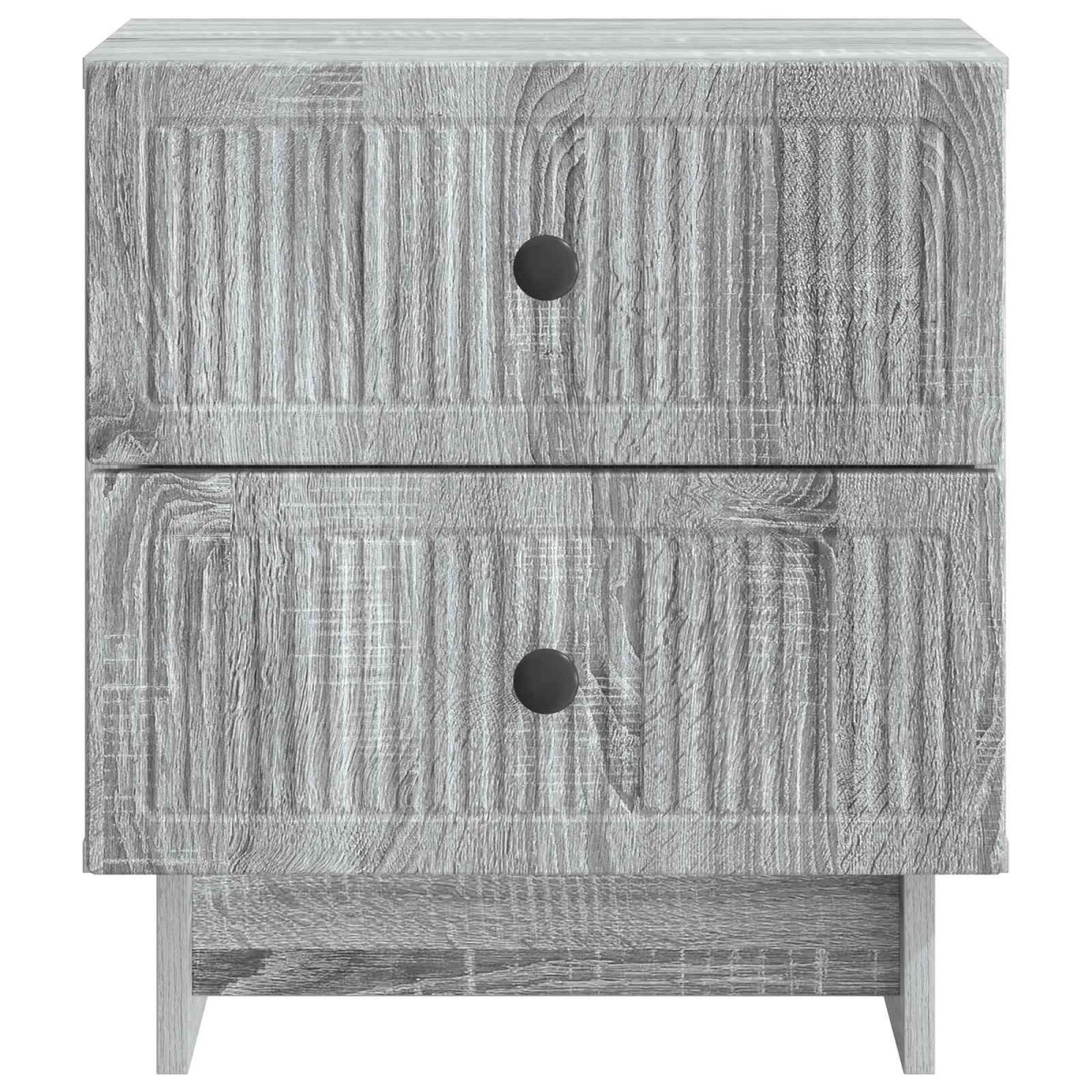 vidaXL Κομοδίνο 2 τμχ. Γκρι Sonoma 43 x 34,5 x 47,5 εκ