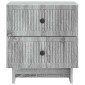 vidaXL Κομοδίνο 2 τμχ. Γκρι Sonoma 43 x 34,5 x 47,5 εκ