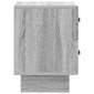 vidaXL Κομοδίνο 2 τμχ. Γκρι Sonoma 43 x 34,5 x 47,5 εκ