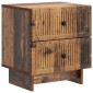 vidaXL Κομοδίνο 2 τμχ. Παλαιωμένο ξύλο 43 x 34,5 x 47,5 εκ