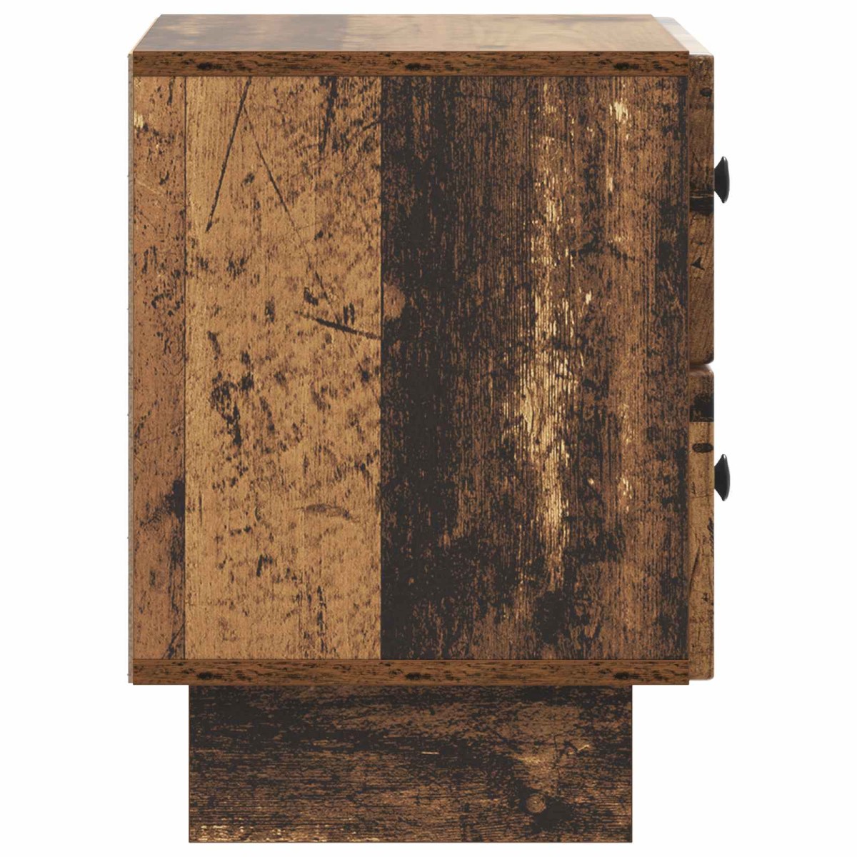 vidaXL Κομοδίνο 2 τμχ. Παλαιωμένο ξύλο 43 x 34,5 x 47,5 εκ