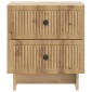 vidaXL Κομοδίνο Artisan Δρυς 43 x 34,5 x 47,5 εκ Επεξεργασμένο Ξύλο
