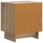vidaXL Κομοδίνο Artisan Δρυς 43 x 34,5 x 47,5 εκ Επεξεργασμένο Ξύλο