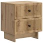 vidaXL Κομοδίνο 2 τμχ. Artisan Δρυς 43 x 34,5 x 47,5 εκ