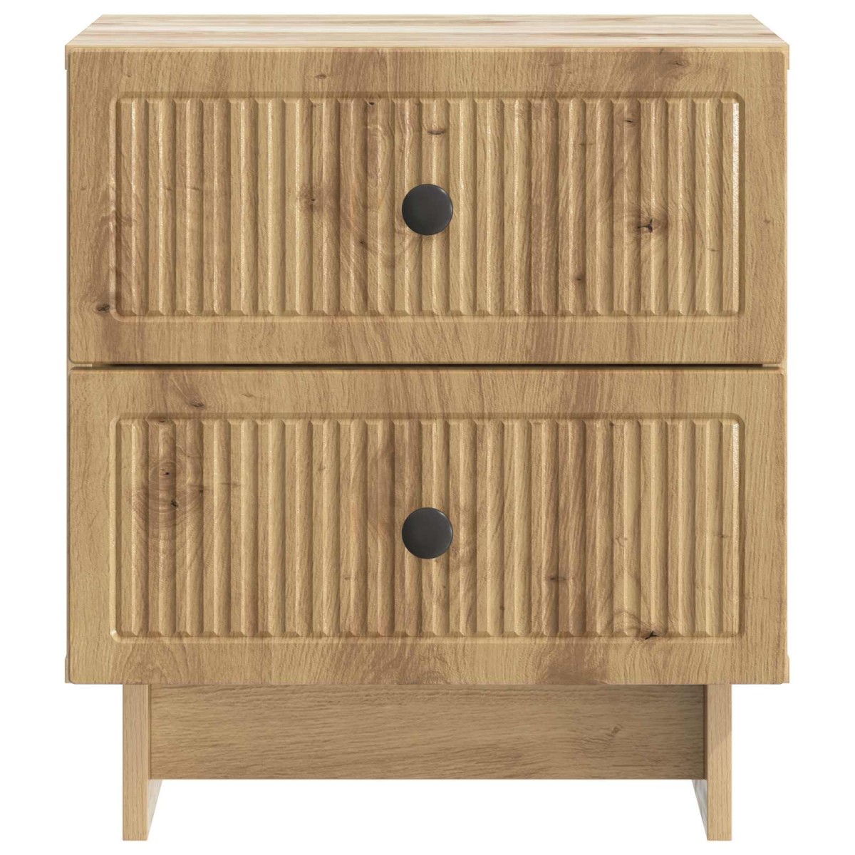 vidaXL Κομοδίνο 2 τμχ. Artisan Δρυς 43 x 34,5 x 47,5 εκ