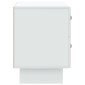 vidaXL Κομοδίνο Λευκό 62 x 34,5 x 47,5 εκ Επεξεργασμένο Ξύλο