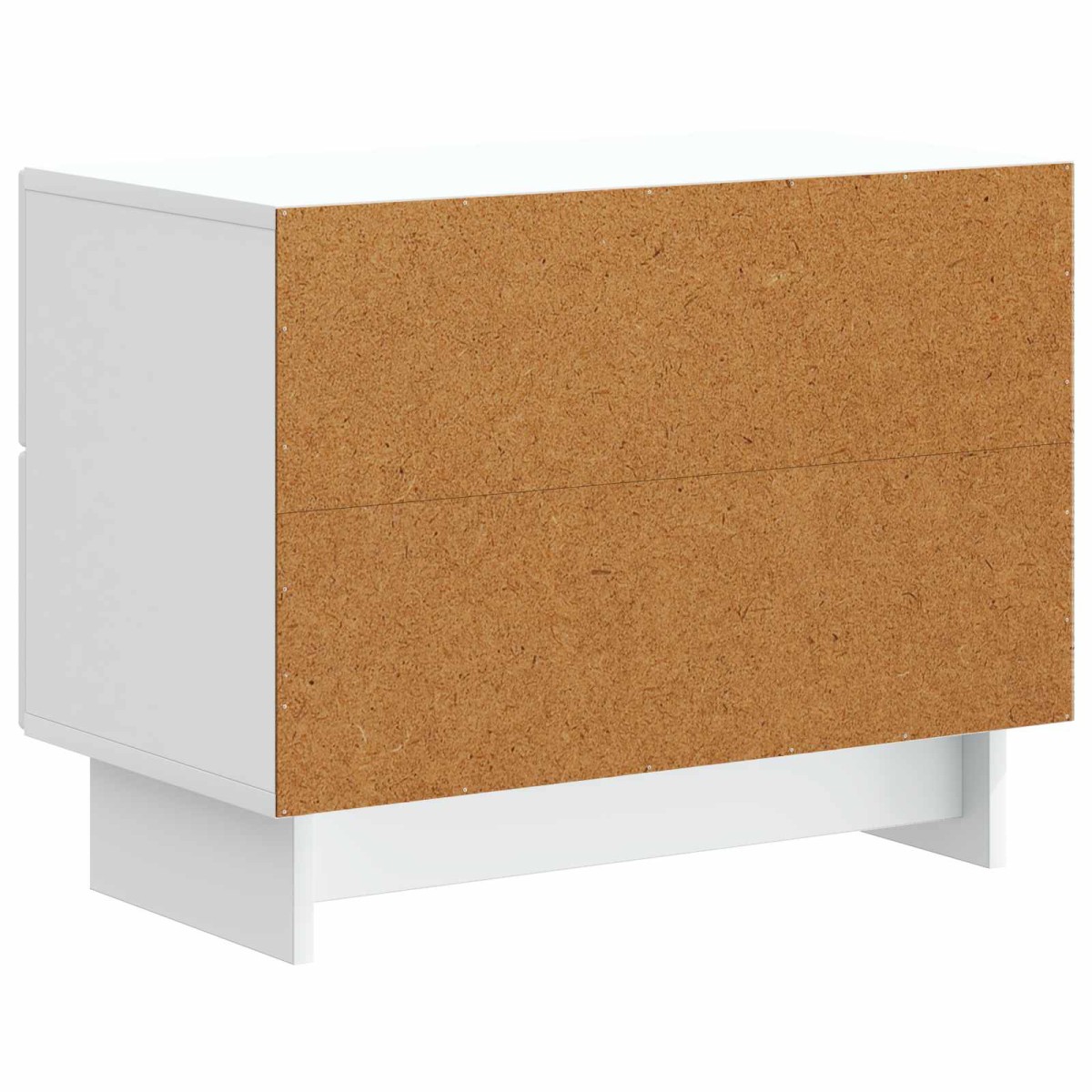 vidaXL Κομοδίνο Λευκό 62 x 34,5 x 47,5 εκ Επεξεργασμένο Ξύλο