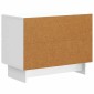 vidaXL Κομοδίνο Λευκό 62 x 34,5 x 47,5 εκ Επεξεργασμένο Ξύλο