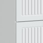 vidaXL Κομοδίνο Λευκό 62 x 34,5 x 47,5 εκ Επεξεργασμένο Ξύλο