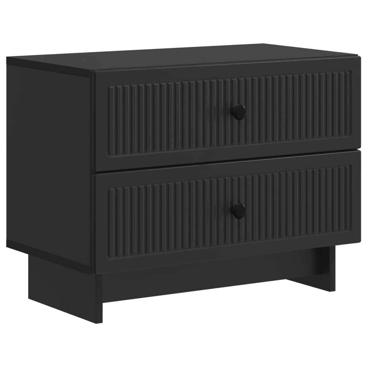 vidaXL Κομοδίνο Μαύρο 62 x 34,5 x 47,5 εκ Επεξεργασμένο Ξύλο