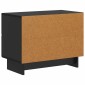 vidaXL Κομοδίνο Μαύρο 62 x 34,5 x 47,5 εκ Επεξεργασμένο Ξύλο