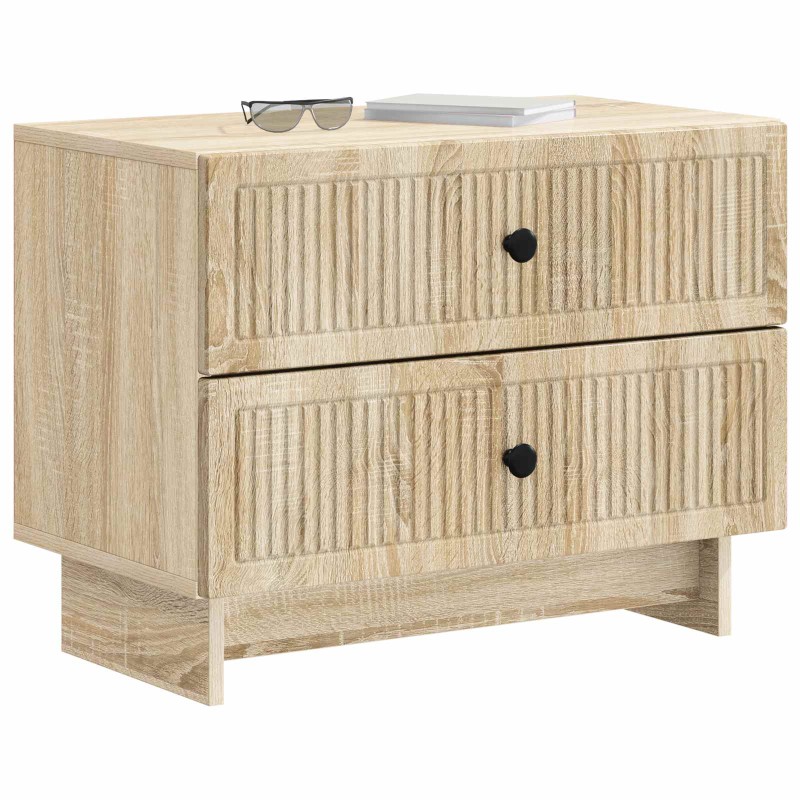 vidaXL Κομοδίνο Sonoma Δρυς 62 x 34,5 x 47,5 εκ Επεξεργασμένο Ξύλο