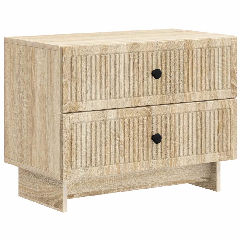 vidaXL Κομοδίνο Sonoma Δρυς 62 x 34,5 x 47,5 εκ Επεξεργασμένο Ξύλο