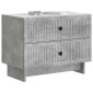 vidaXL Κομοδίνο Γκρι Σκυροδέματος 62 x 34,5 x 47,5 εκ