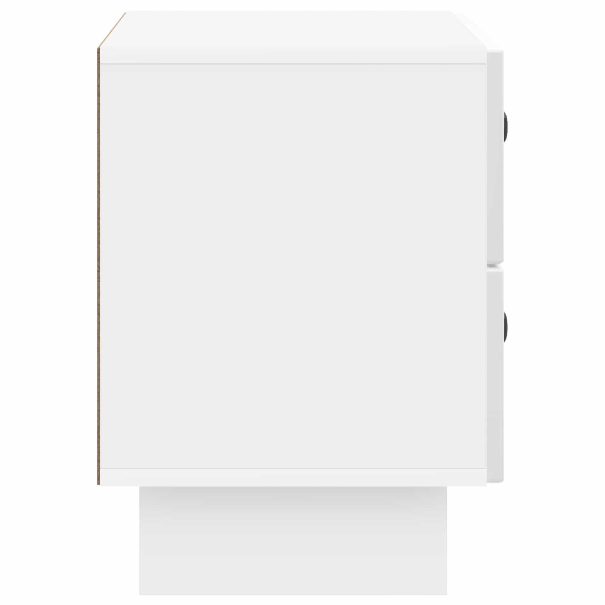 vidaXL Κομοδίνο Γυαλιστερό Λευκό 62 x 34,5 x 47,5 εκ