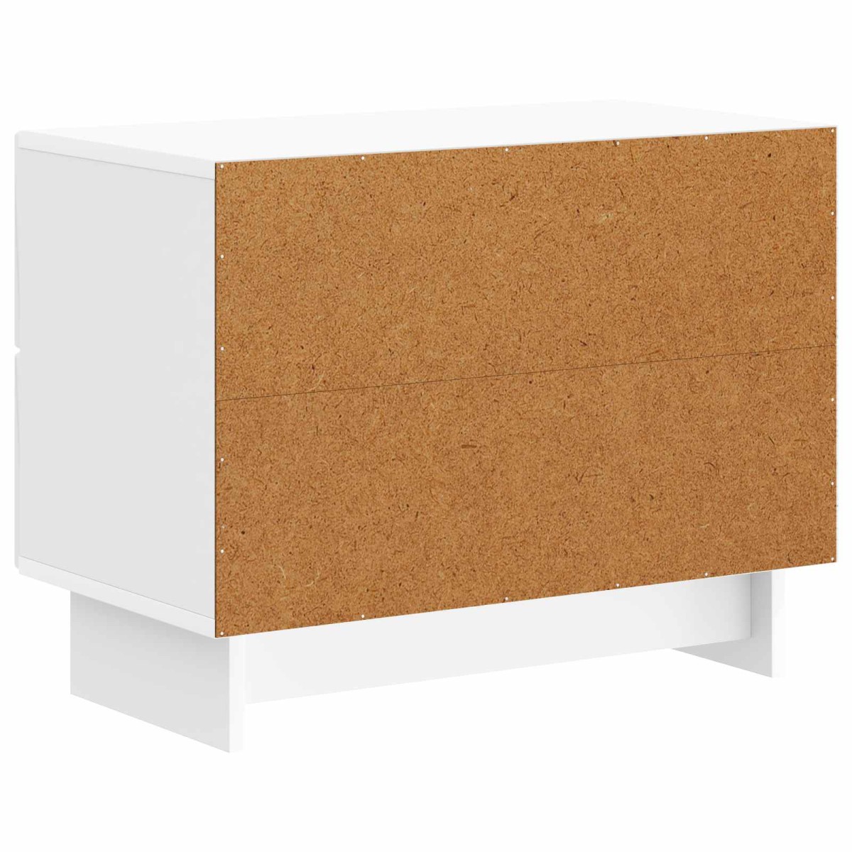 vidaXL Κομοδίνο Γυαλιστερό Λευκό 62 x 34,5 x 47,5 εκ