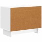 vidaXL Κομοδίνο Γυαλιστερό Λευκό 62 x 34,5 x 47,5 εκ