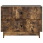 vidaXL Κομοδίνο Καπνισμένο Ξύλο Δρυός 62 x 34,5 x 47,5 εκ