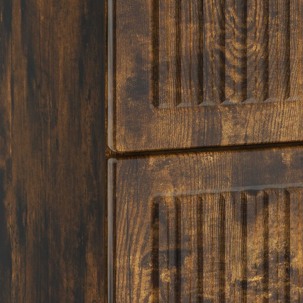 vidaXL Κομοδίνο Καπνισμένο Ξύλο Δρυός 62 x 34,5 x 47,5 εκ