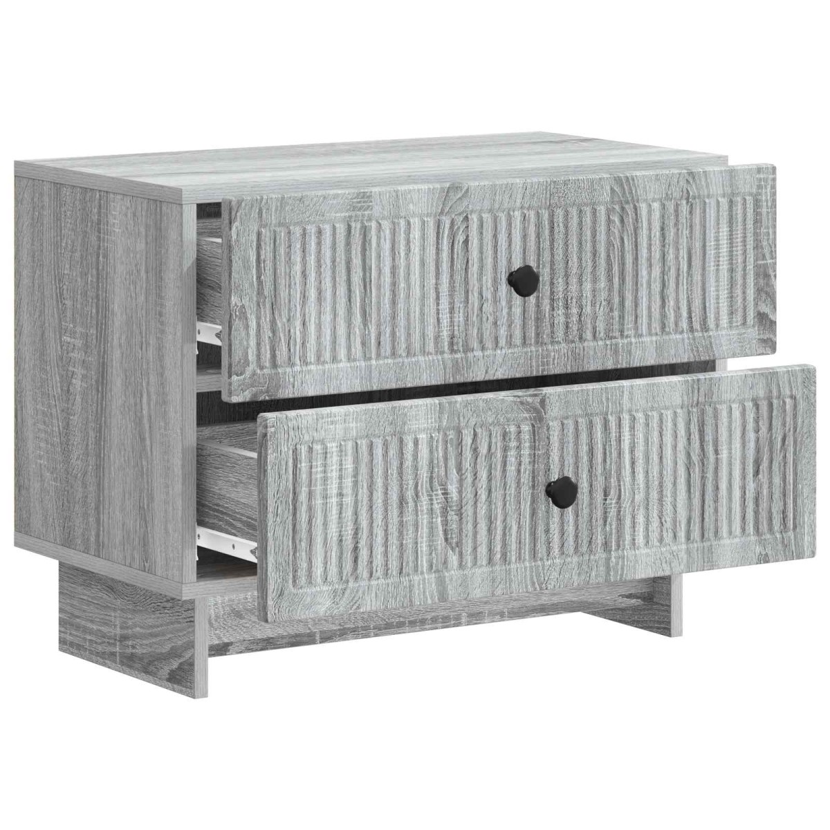 vidaXL Κομοδίνο Γκρι Sonoma 62 x 34,5 x 47,5 εκ Επεξεργασμένο Ξύλο