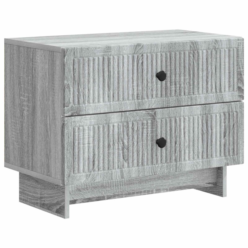 vidaXL Κομοδίνο Γκρι Sonoma 62 x 34,5 x 47,5 εκ Επεξεργασμένο Ξύλο
