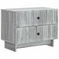 vidaXL Κομοδίνο Γκρι Sonoma 62 x 34,5 x 47,5 εκ Επεξεργασμένο Ξύλο