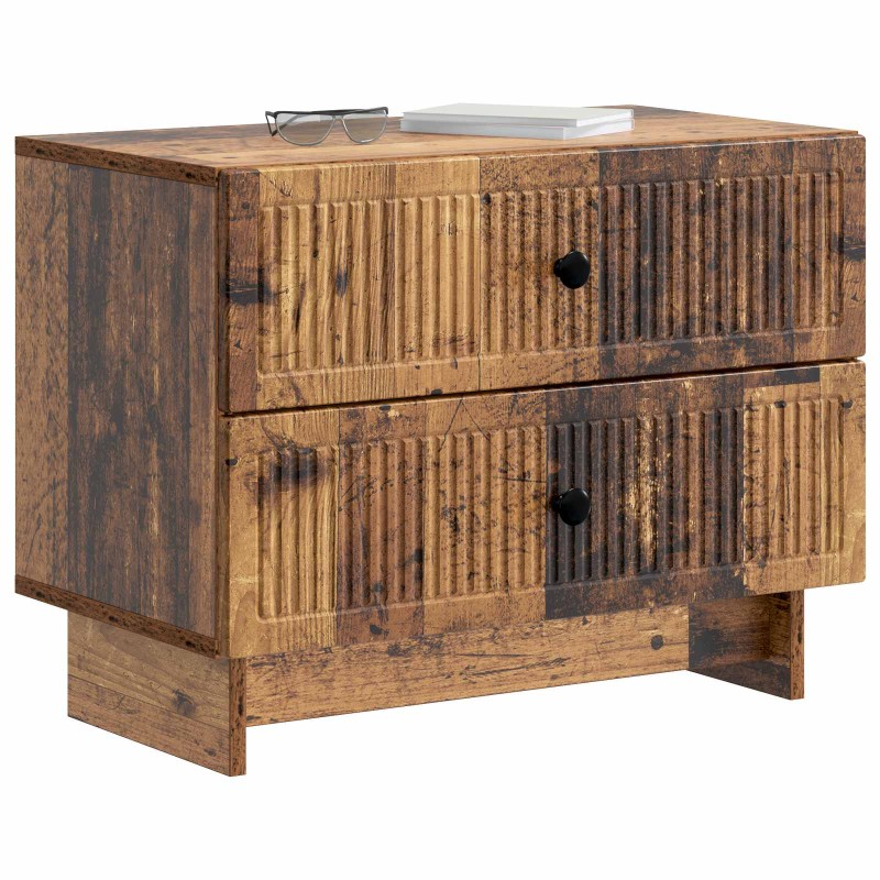 vidaXL Κομοδίνο Παλαιωμένο ξύλο 62 x 34,5 x 47,5 εκ Επεξεργασμένο Ξύλο