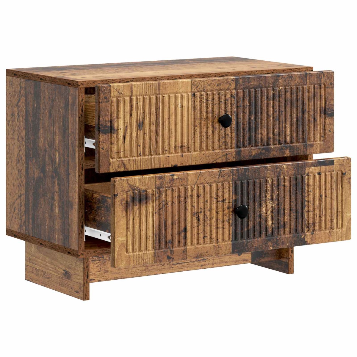 vidaXL Κομοδίνο Παλαιωμένο ξύλο 62 x 34,5 x 47,5 εκ Επεξεργασμένο Ξύλο