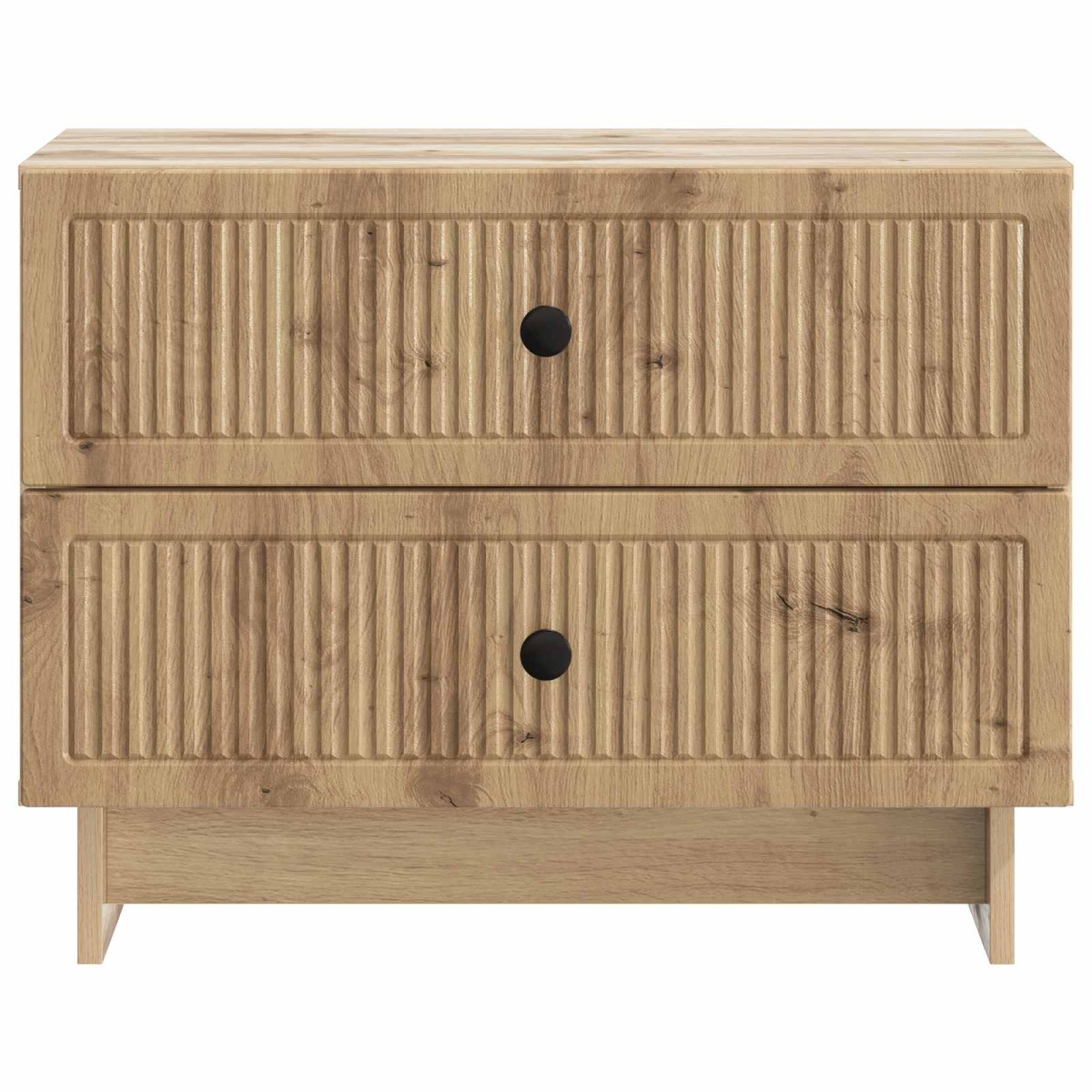 vidaXL Κομοδίνο Artisan Δρυς 62 x 34,5 x 47,5 εκ Επεξεργασμένο Ξύλο