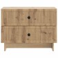 vidaXL Κομοδίνο Artisan Δρυς 62 x 34,5 x 47,5 εκ Επεξεργασμένο Ξύλο