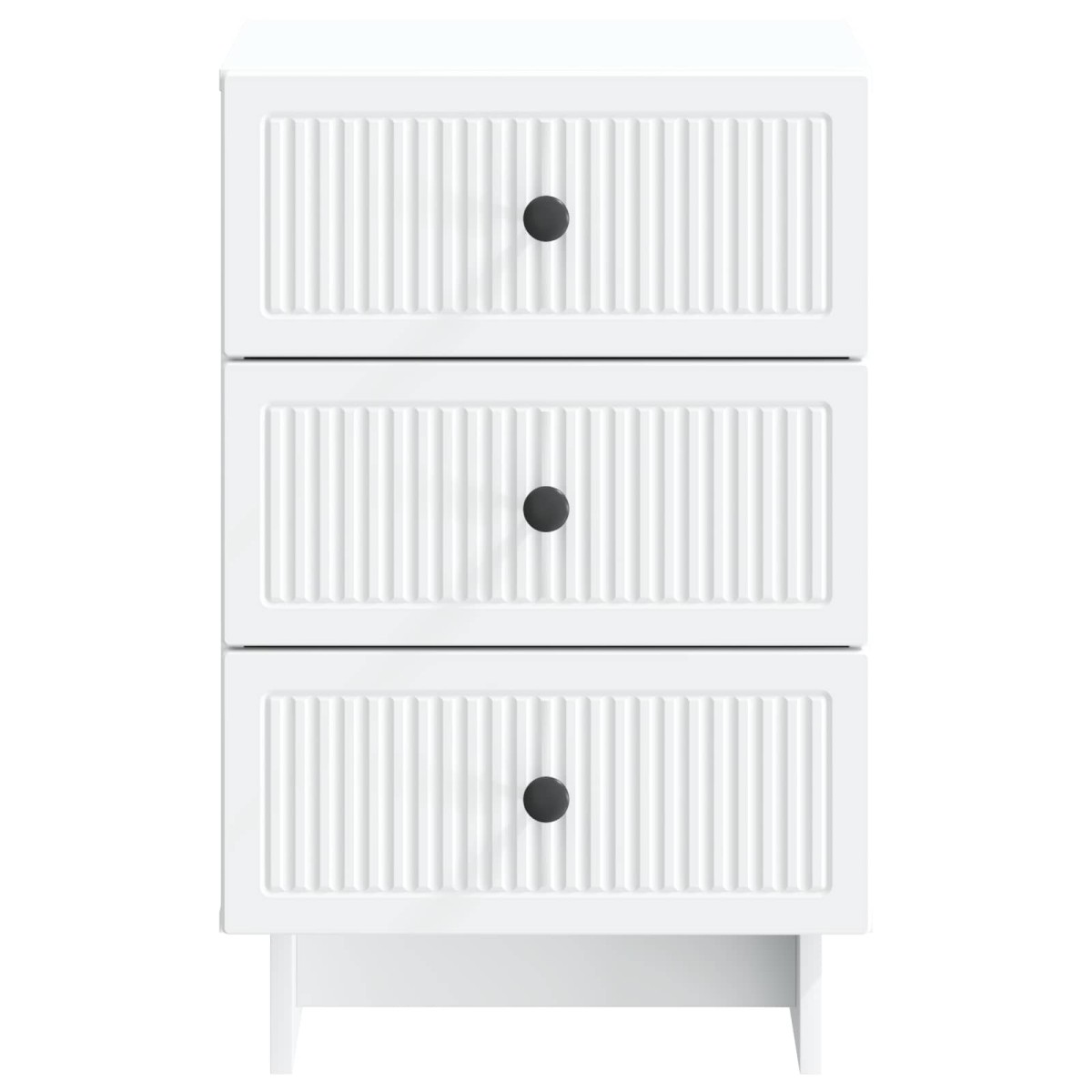 vidaXL Κομοδίνο με συρτάρι Λευκό 43 x 41 x 66,5 εκ. Επεξεργασμένο Ξύλο