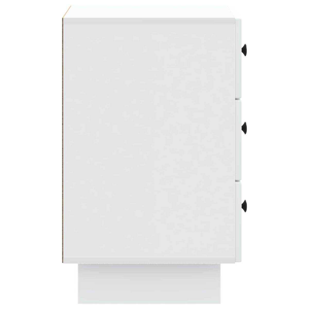 vidaXL Κομοδίνο με συρτάρι Λευκό 43 x 41 x 66,5 εκ. Επεξεργασμένο Ξύλο