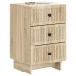 vidaXL Κομοδίνο Sonoma Δρυς 43 x 41 x 66,5 εκ. Επεξεργασμένο Ξύλο
