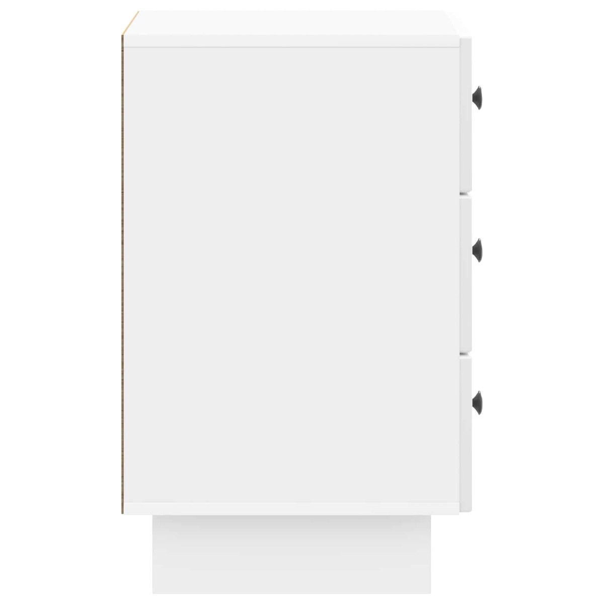 vidaXL Κομοδίνο Γυαλιστερό Λευκό 43 x 41 x 66,5 εκ. Επεξεργασμένο Ξύλο