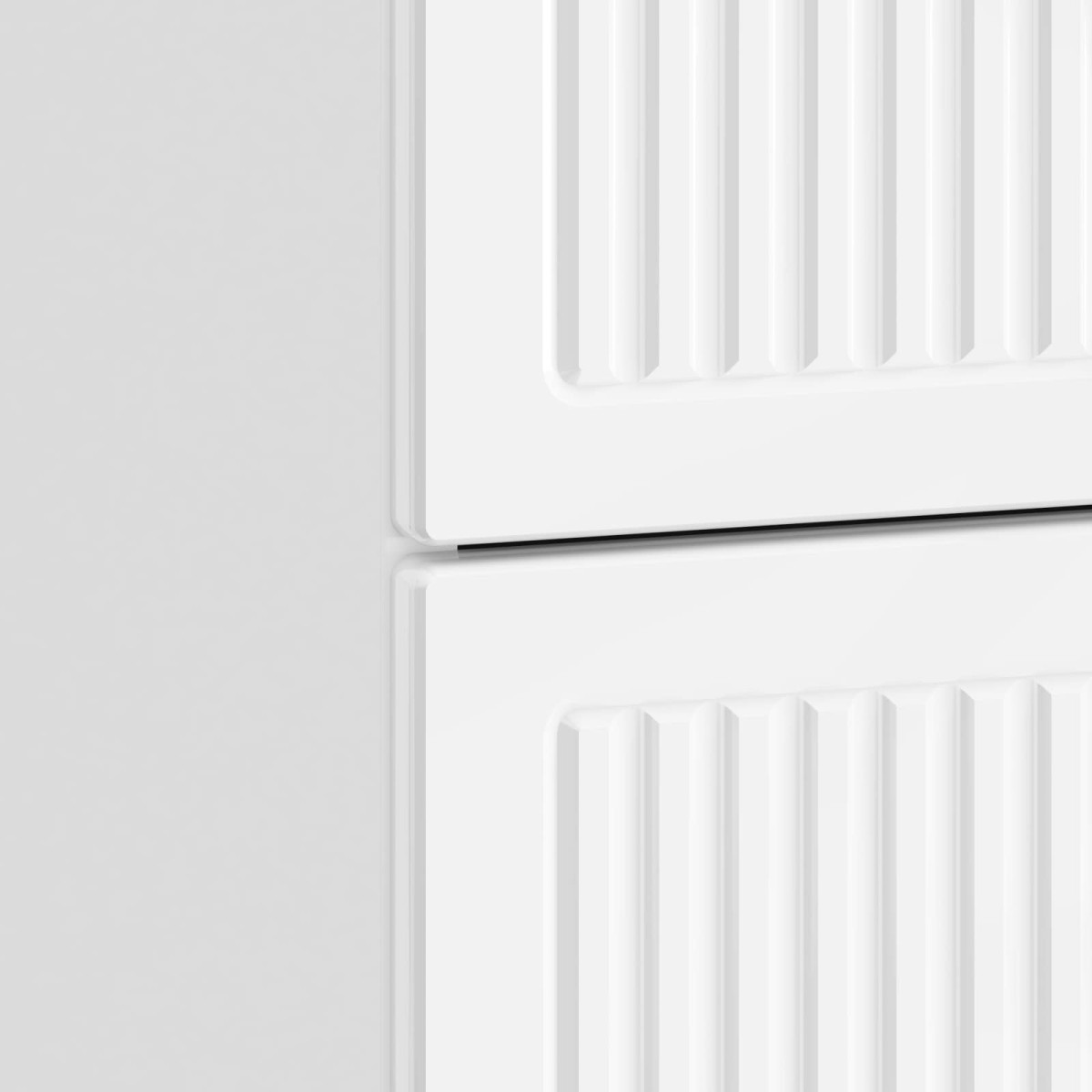 vidaXL Κομοδίνο Γυαλιστερό Λευκό 43 x 41 x 66,5 εκ. Επεξεργασμένο Ξύλο