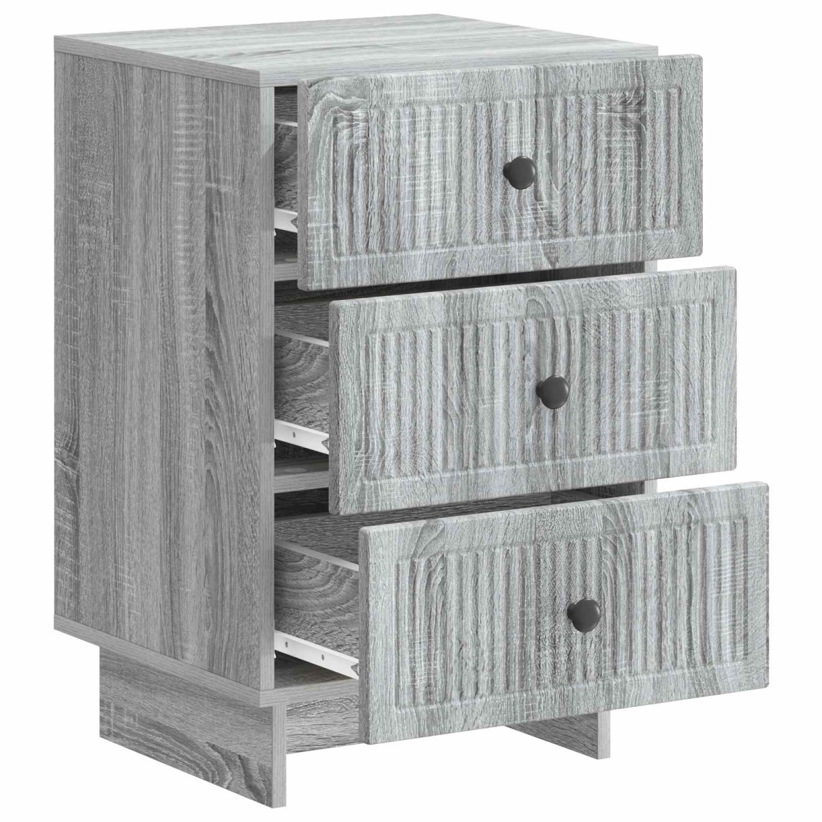 vidaXL Κομοδίνο Γκρι Sonoma 43 x 41 x 66,5 εκ. Επεξεργασμένο Ξύλο