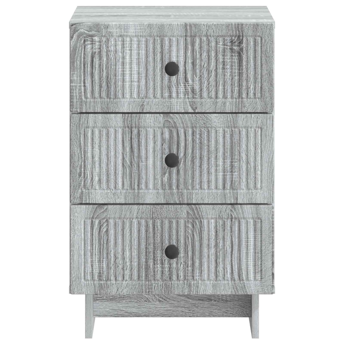 vidaXL Κομοδίνο Γκρι Sonoma 43 x 41 x 66,5 εκ. Επεξεργασμένο Ξύλο