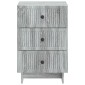 vidaXL Κομοδίνο Γκρι Sonoma 43 x 41 x 66,5 εκ. Επεξεργασμένο Ξύλο