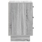 vidaXL Κομοδίνο Γκρι Sonoma 43 x 41 x 66,5 εκ. Επεξεργασμένο Ξύλο